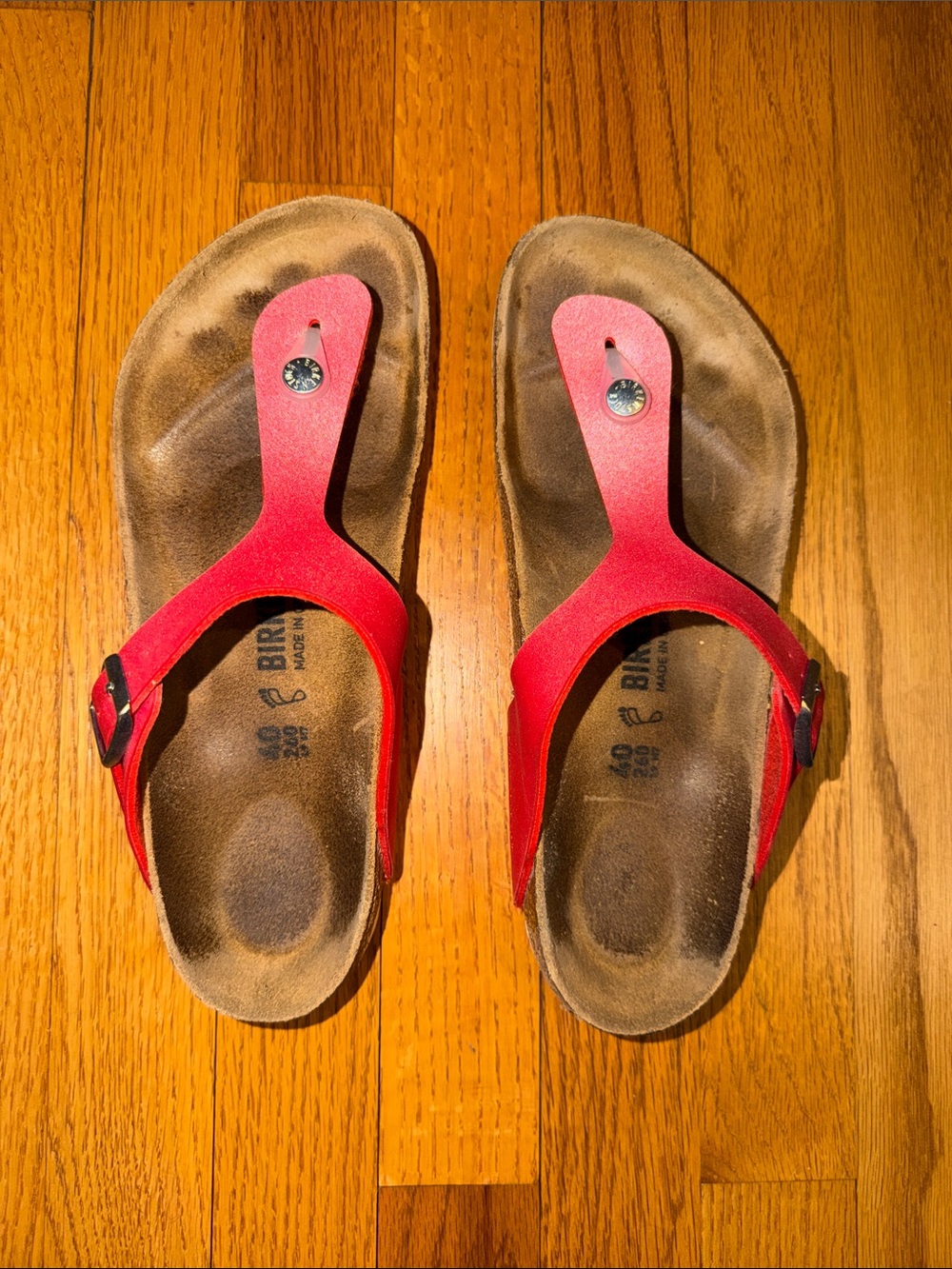 Birkenstock Coral Gizeh Thong Sandals Size 40
